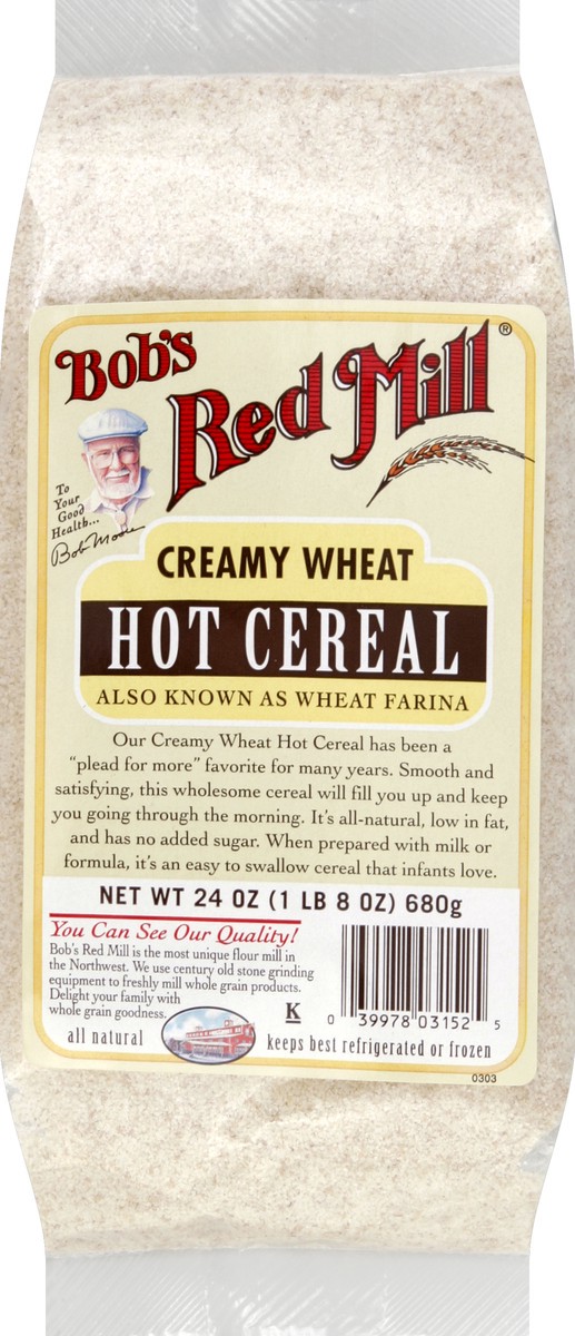 slide 5 of 5, Bob's Red Mill Creamy Wheat Hot Cereal, 24 oz