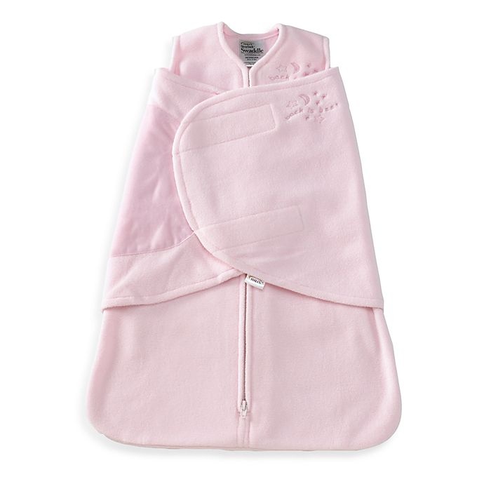 slide 1 of 1, HALO SleepSack Small Multi-Way Micro-Fleece Swaddle - Pink, 1 ct