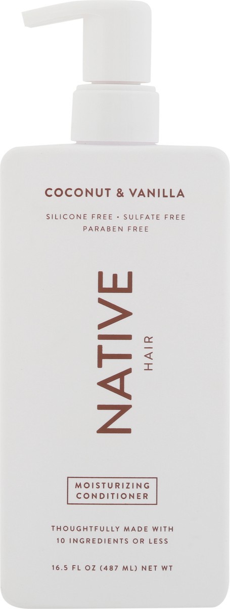 slide 2 of 9, Native Coconut & Vanilla Moisturizing Vegan Conditioner, Clean, Sulfate, Paraben and Silicone Free - 16.5 fl oz, 16.5 fl oz