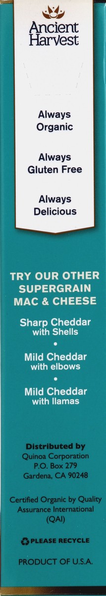 slide 4 of 4, Ancient Harvest Quinoa Supergrain Mac Cheese White Cheddar With Shells, 6 oz