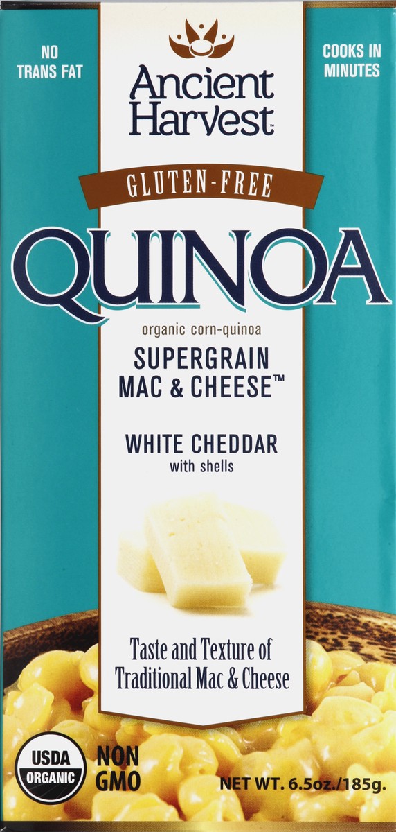 slide 2 of 4, Ancient Harvest Quinoa Supergrain Mac Cheese White Cheddar With Shells, 6 oz