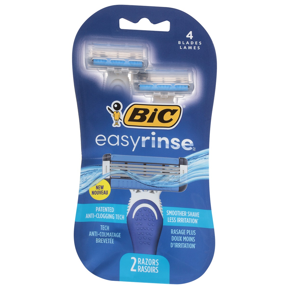 slide 3 of 9, BiC Easy Rinse Men's 4-Blade Disposable Razors - 2ct, 1 ct