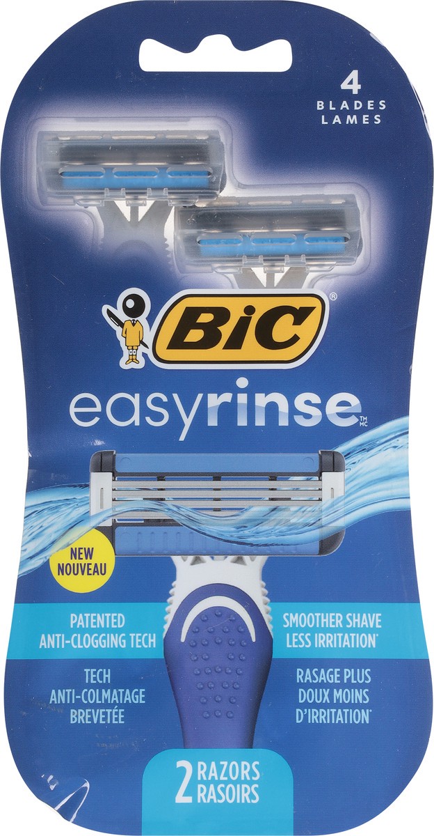 slide 6 of 9, BiC Easy Rinse Men's 4-Blade Disposable Razors - 2ct, 1 ct