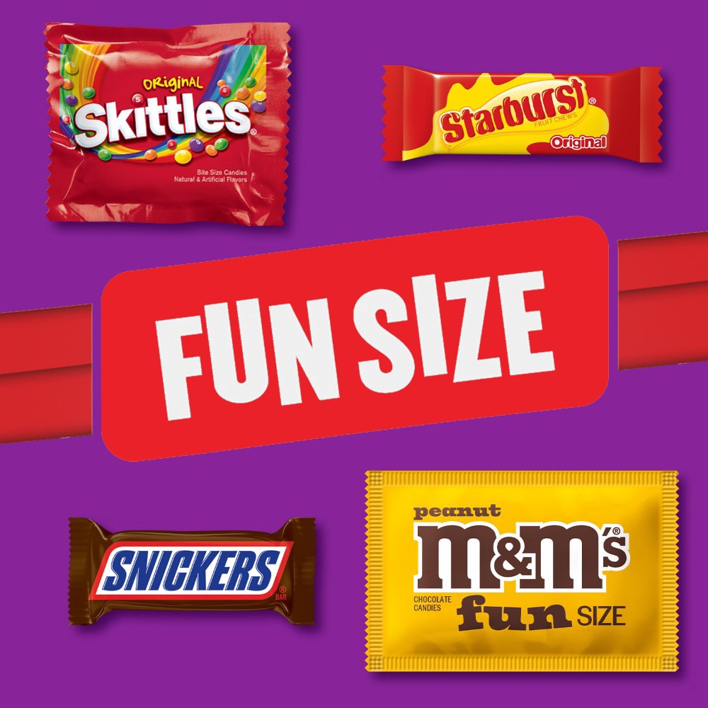 slide 2 of 6, Mixed Chocolate Sugar Variety Fun Size Bag, 19.44 oz