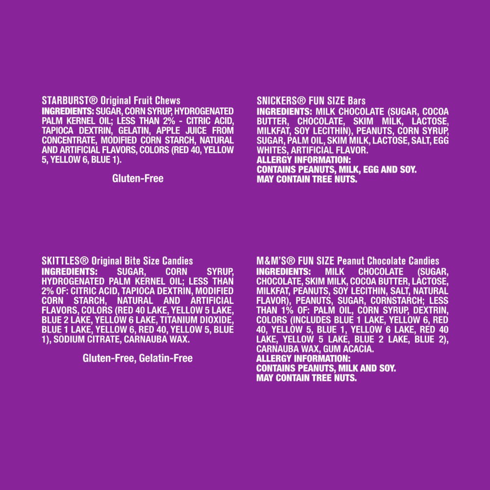 slide 6 of 6, Mixed Chocolate Sugar Variety Fun Size Bag, 19.44 oz