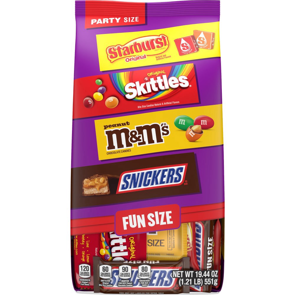 slide 1 of 6, Mixed Chocolate Sugar Variety Fun Size Bag, 19.44 oz