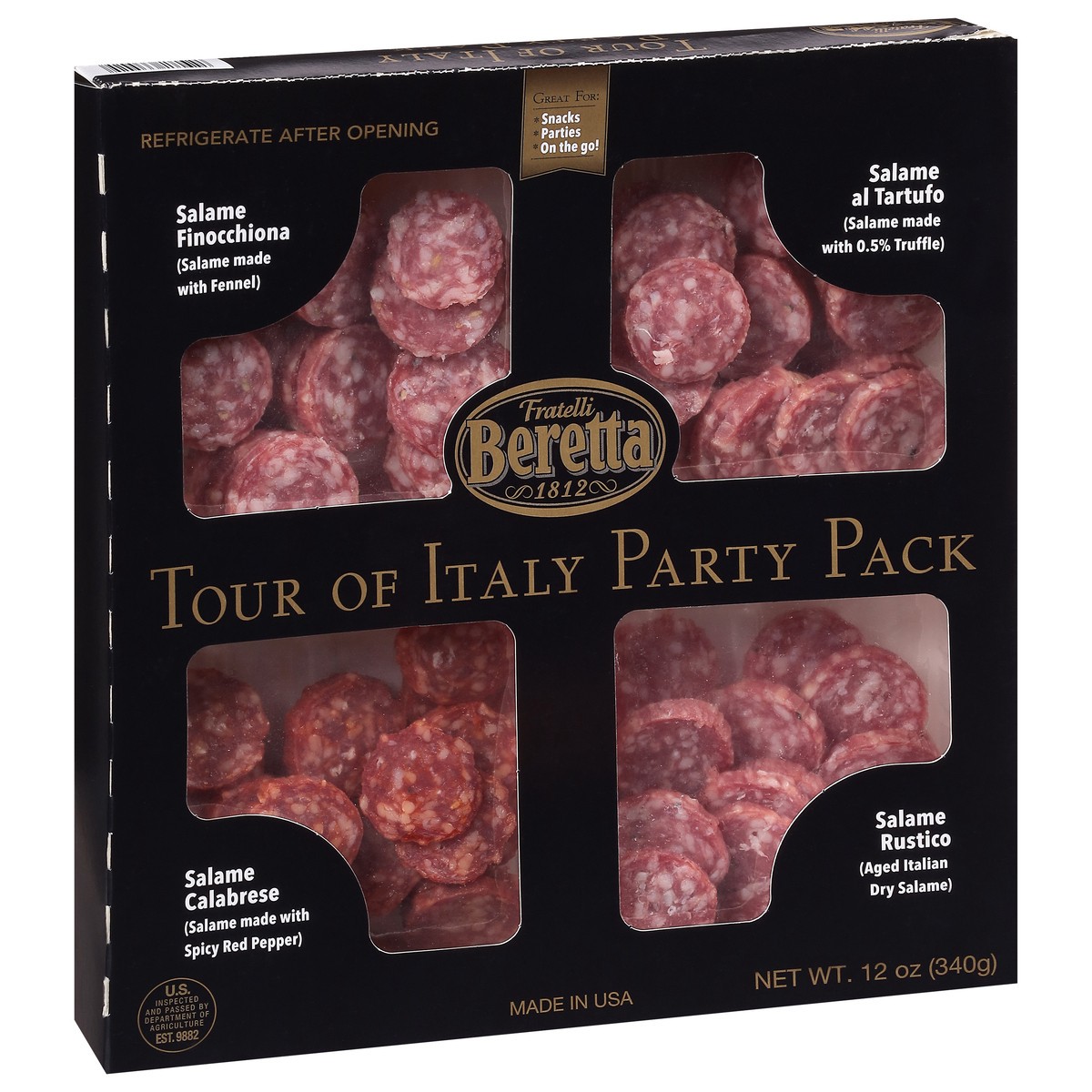slide 9 of 9, Fratelli Beretta Salame Party 12 oz, 12 oz