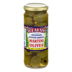 Sclafani Spanish Pitted Queen Martini Olives