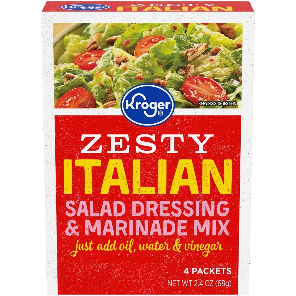 slide 2 of 3, Kroger Zesty Italian Salad Dressing & Seasoning Mix, 2.4 oz