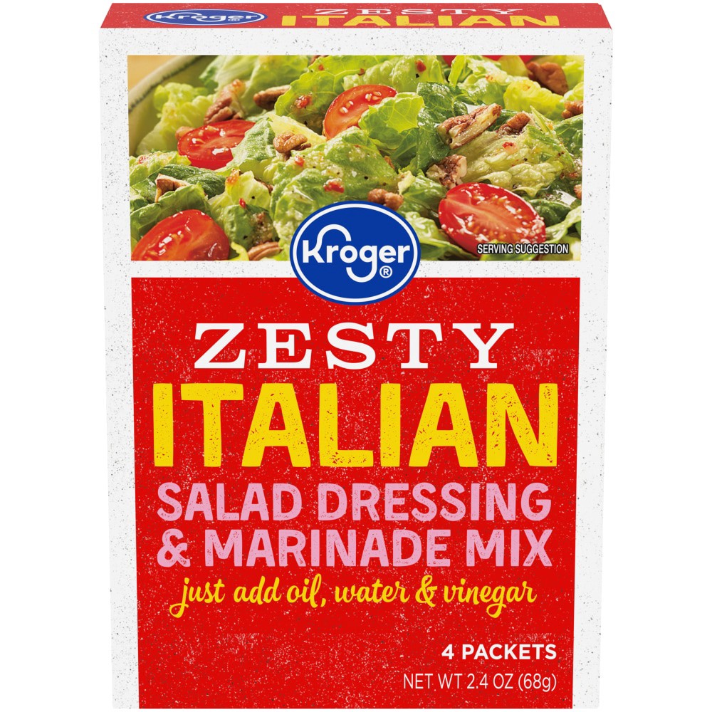 slide 1 of 3, Kroger Zesty Italian Salad Dressing & Seasoning Mix, 2.4 oz