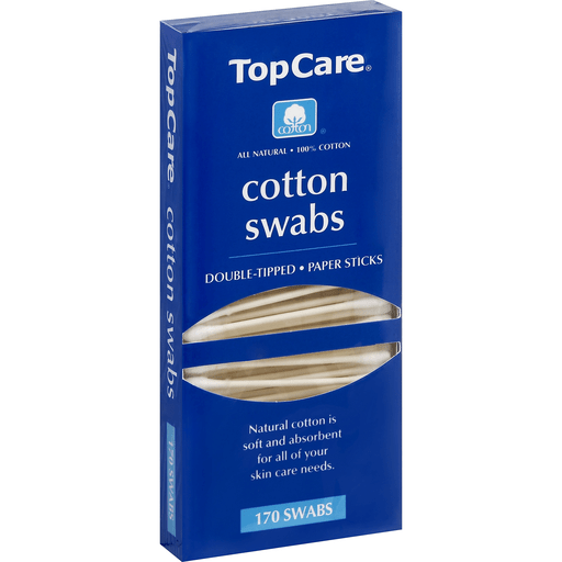 slide 2 of 2, Topcare Cotton Swabs, 170 ct