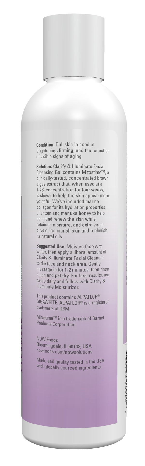 slide 5 of 5, NOW Solutions Clarify & Illuminate Cleanser - 8 fl. oz., 8 fl oz