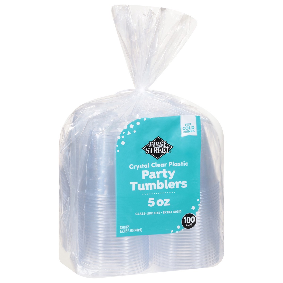 slide 5 of 12, First Street Crystal Clear Tumblers, 100 ct