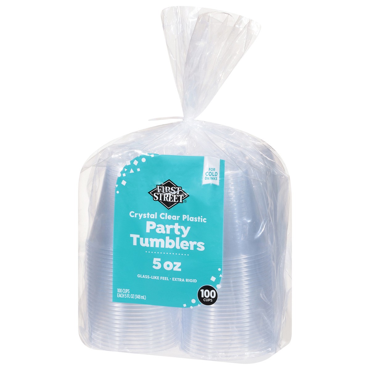 slide 7 of 12, First Street Crystal Clear Tumblers, 100 ct