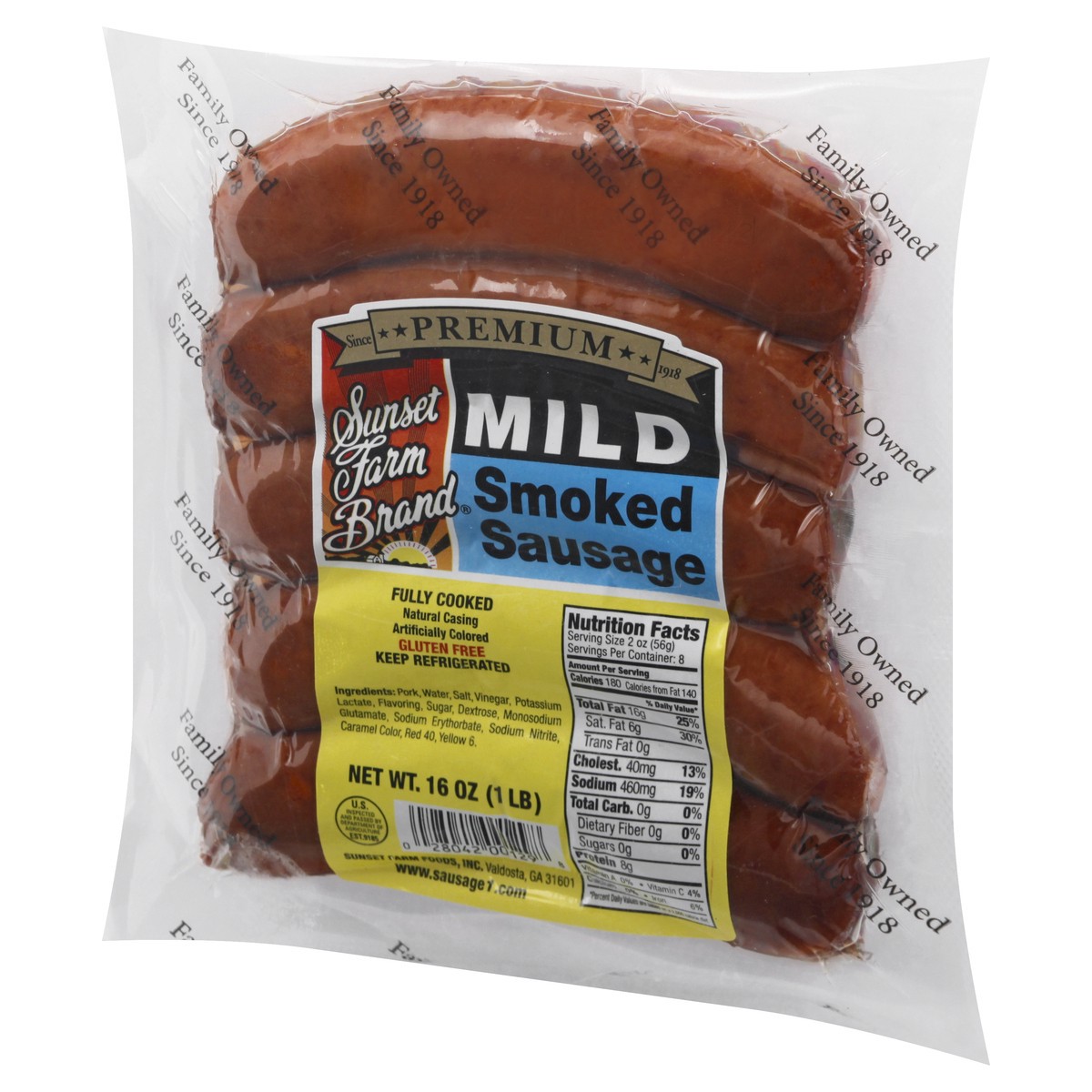 slide 5 of 9, Sunset Farm Brand Mild Smoked Sausage 16 oz, 16 oz