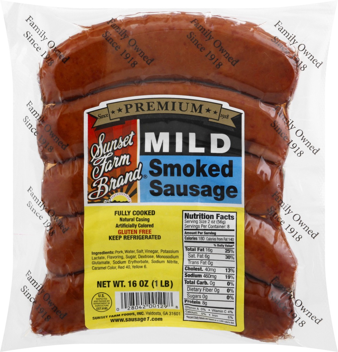 slide 9 of 9, Sunset Farm Brand Mild Smoked Sausage 16 oz, 16 oz