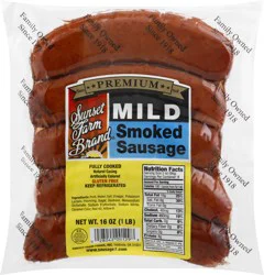 Sunset Farm Brand Mild Smoked Sausage 16 oz