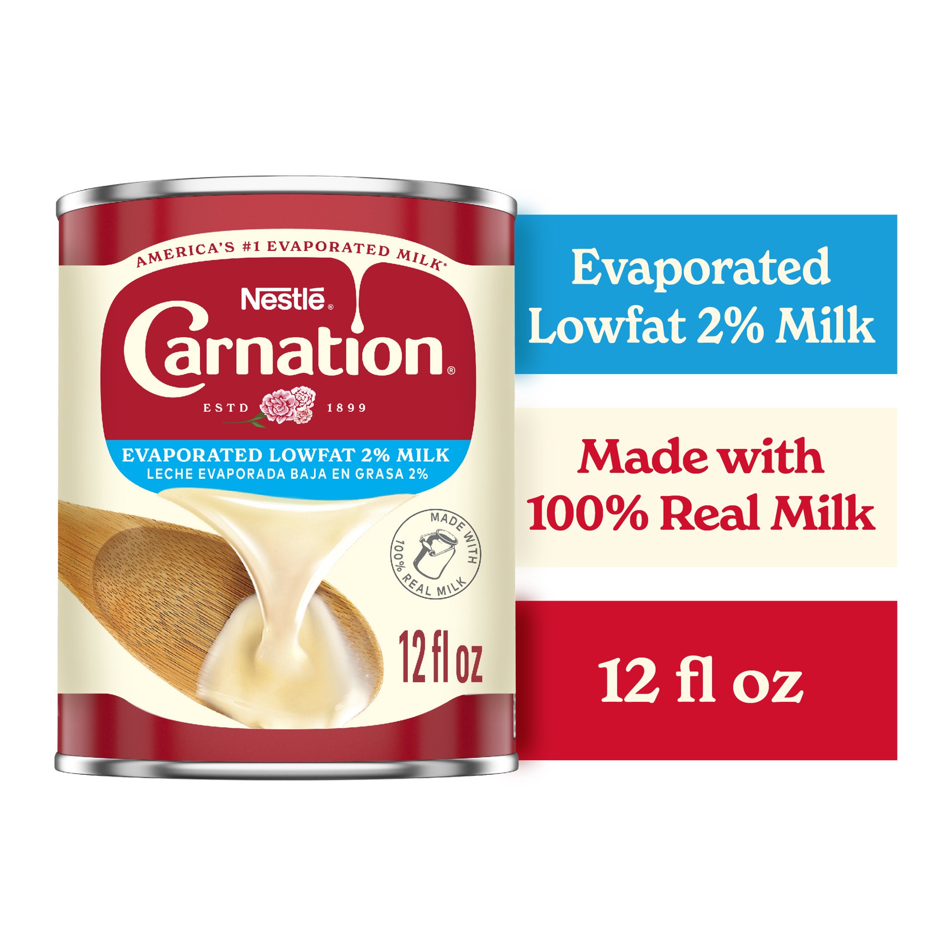slide 1 of 7, Nestlé Evaporated Lowfat 2 Percent Milk 12 fl. oz. Can, 12 fl oz