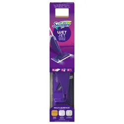 Swiffer Wet Jet Mop, Floor Cleaner for Mopping Wood, Laminate, Tile, Cleaning Set, Fresh Scent