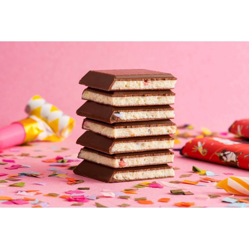 slide 6 of 8, Seattle Chocolate Happy Birthday Cake Batter Truffle Bar, 2.5 oz