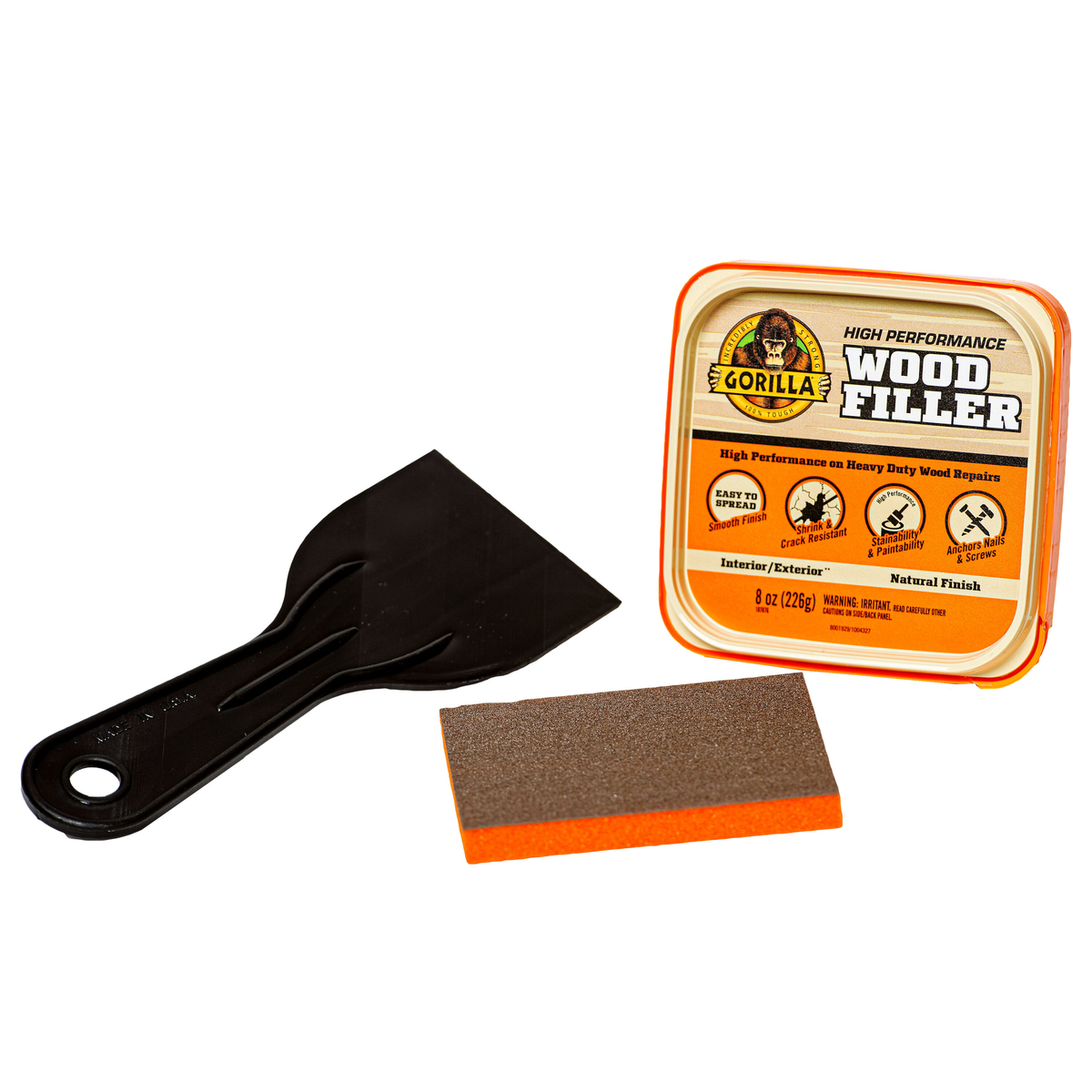slide 3 of 6, Gorilla Wood Filler Kit 2pc, 2 ct