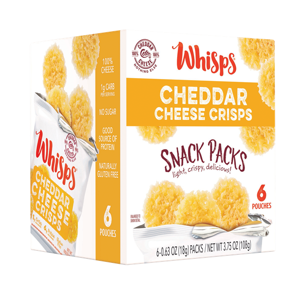 slide 1 of 1, Arthur Schuman Inc. Whisps Cheddar Cheese Crisps 6Ct, 0.63 oz