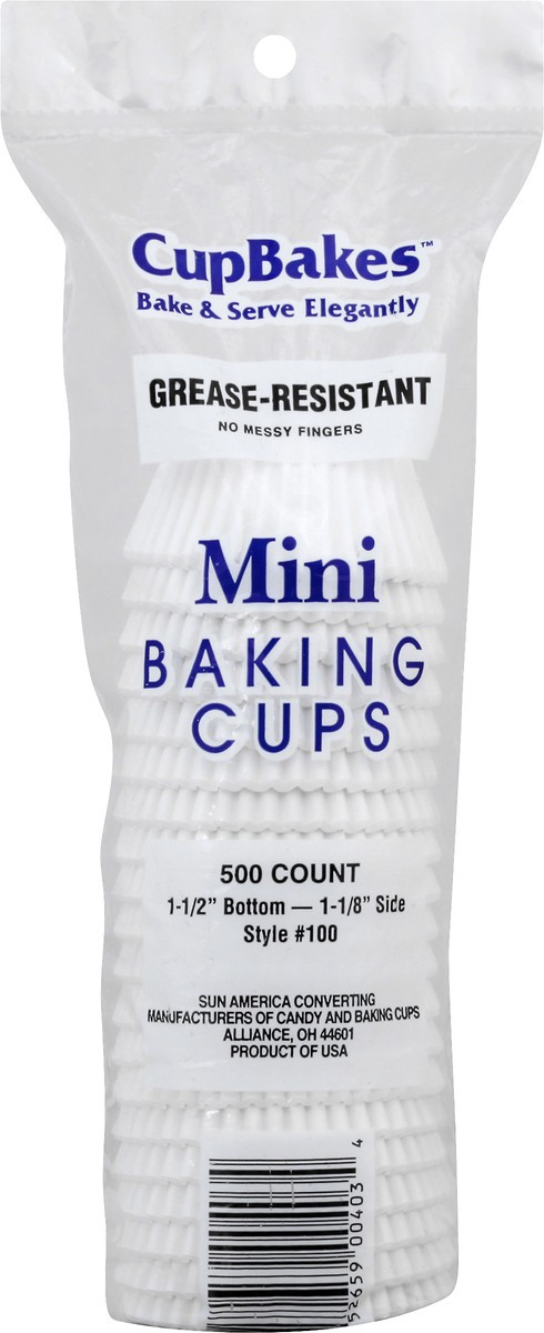 slide 1 of 10, CupBakes Mini Baking Cups - 500 ct, 500 ct