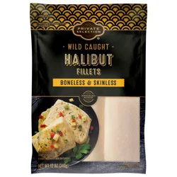 Private Selection Wild Caught Boneless & Skinless Halibut Fillets