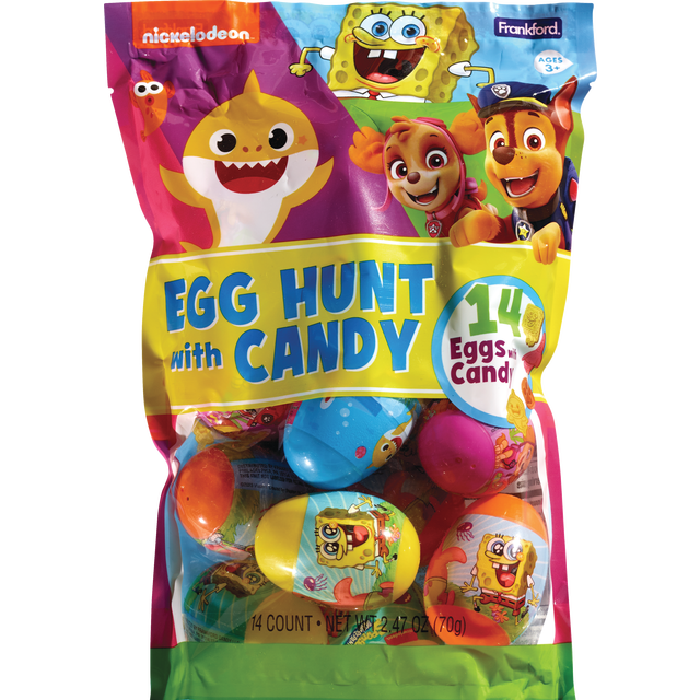 slide 1 of 1, FRANKFORD/6300 Nickelodeon Egg Hunt 18Ct, 1 ct