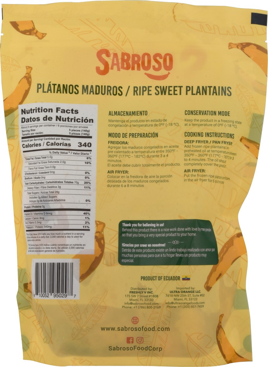 slide 6 of 11, Sabroso Pre-Fried Ripe Sweet Plantains 2 lb, 2 lb
