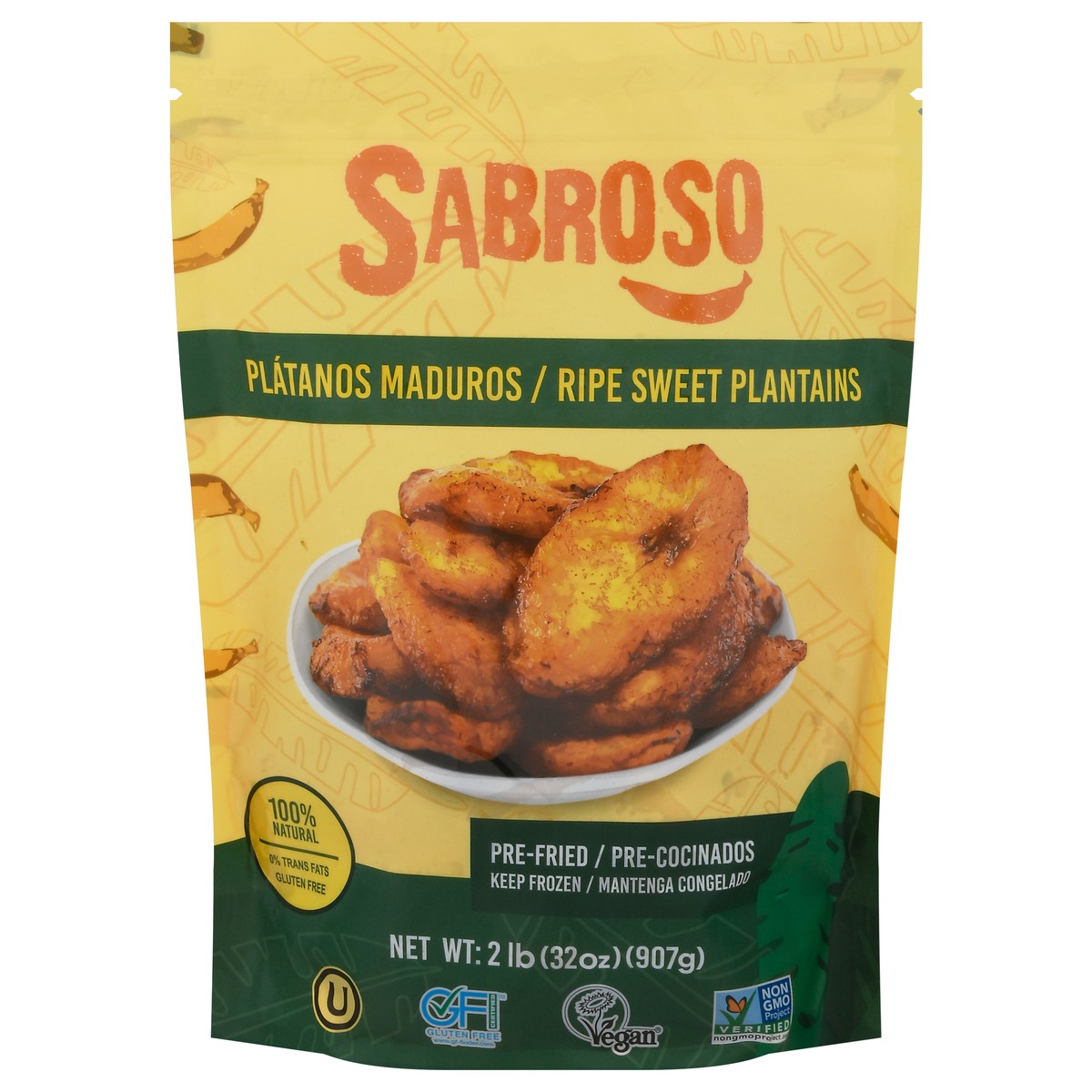 slide 1 of 11, Sabroso Pre-Fried Ripe Sweet Plantains 2 lb, 2 lb