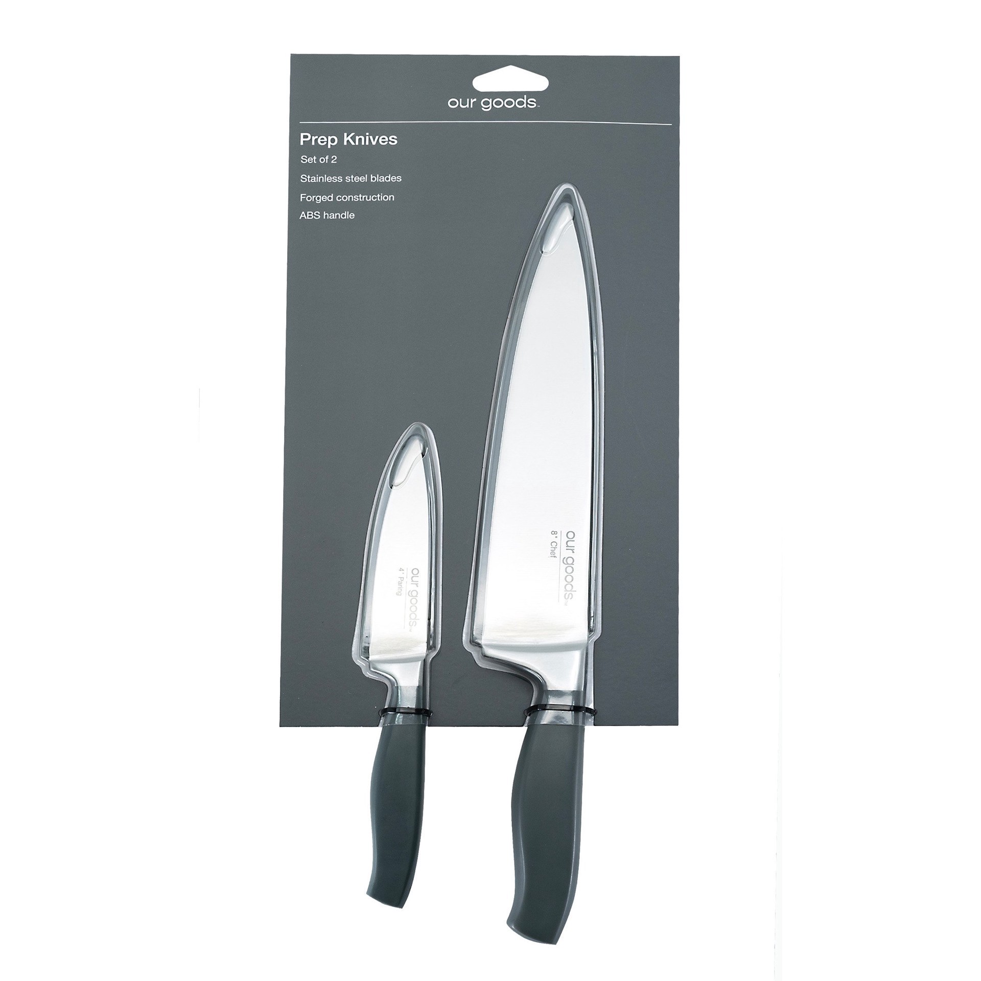 slide 1 of 1, our goods Prep Knives with Sheaths Set, 2 ct