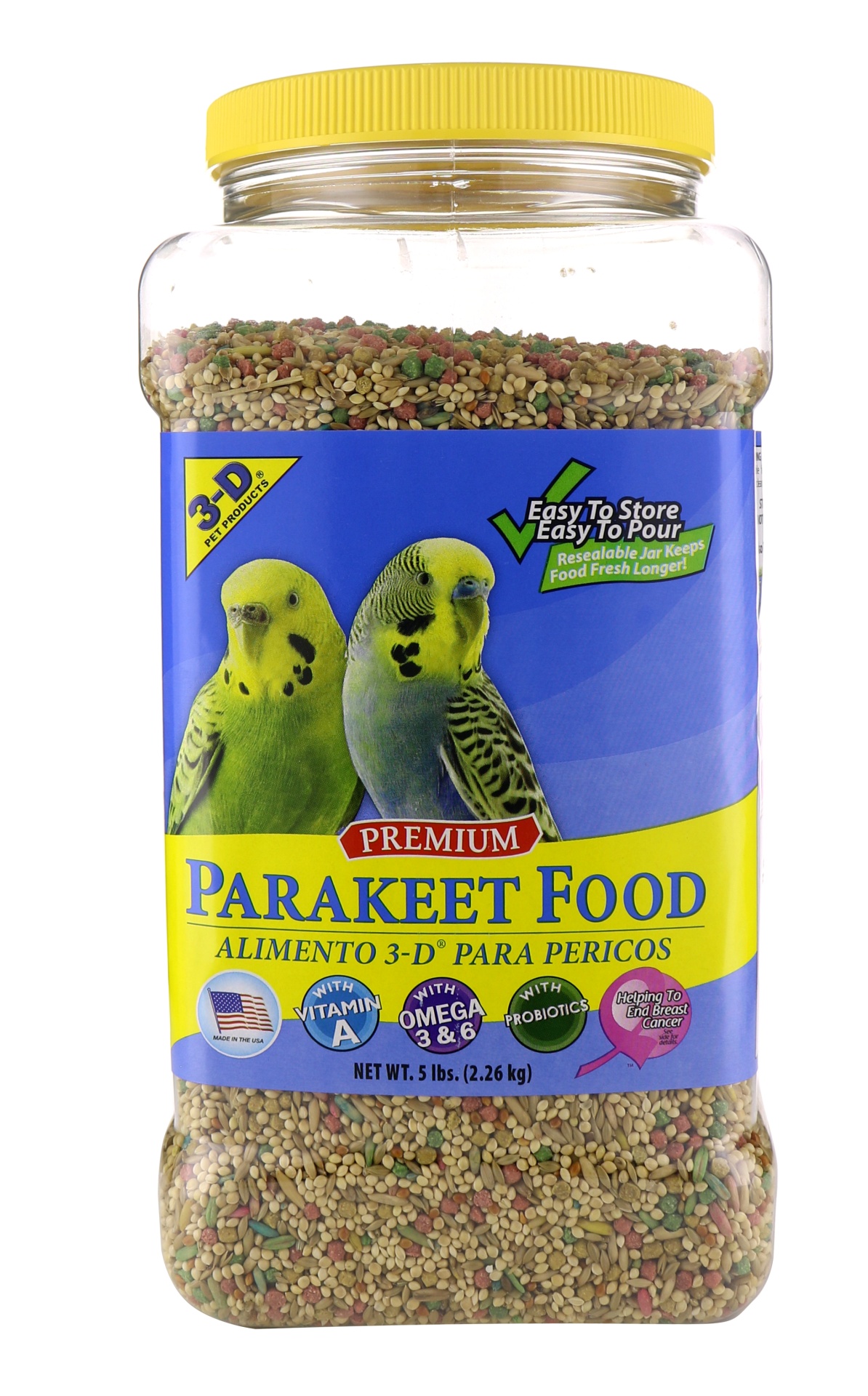 slide 1 of 1, 3D Parakeet Food, 1 ct