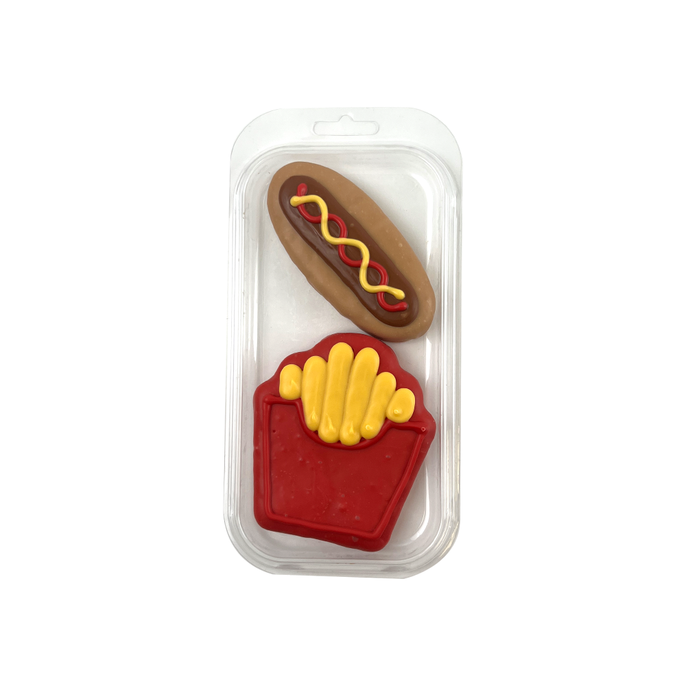 slide 1 of 1, Wufers Hot Dog & Fries Dog Treat Pack, 2 ct