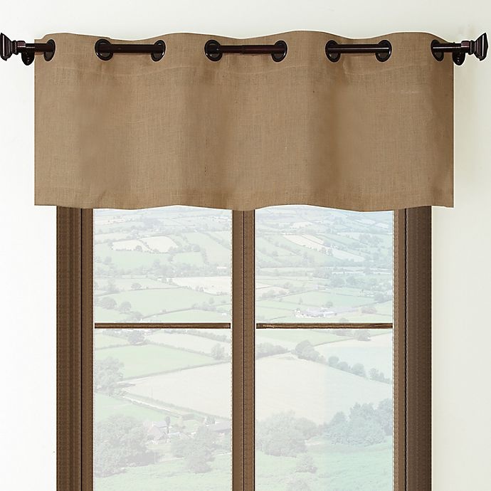 slide 1 of 1, Nanshing Rosey Window Valance - Jute, 1 ct