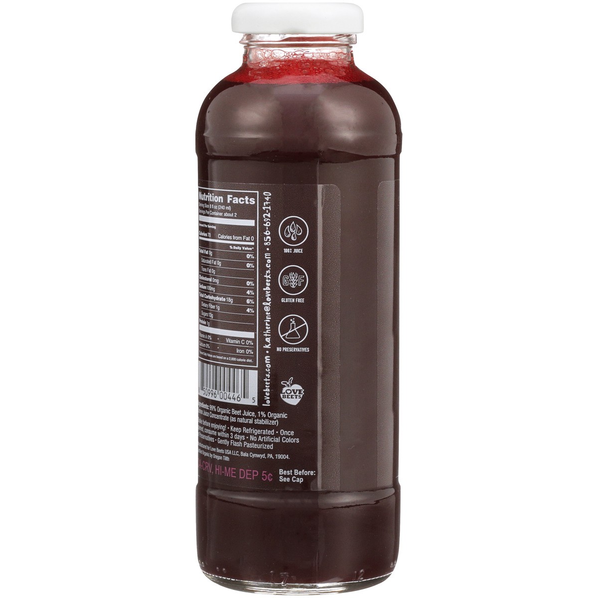 slide 5 of 14, Love Beets Organic Beet Juice 14 fl. oz. Bottle, 14 fl oz