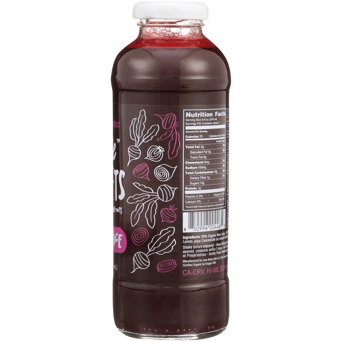 slide 3 of 14, Love Beets Organic Beet Juice 14 fl. oz. Bottle, 14 fl oz