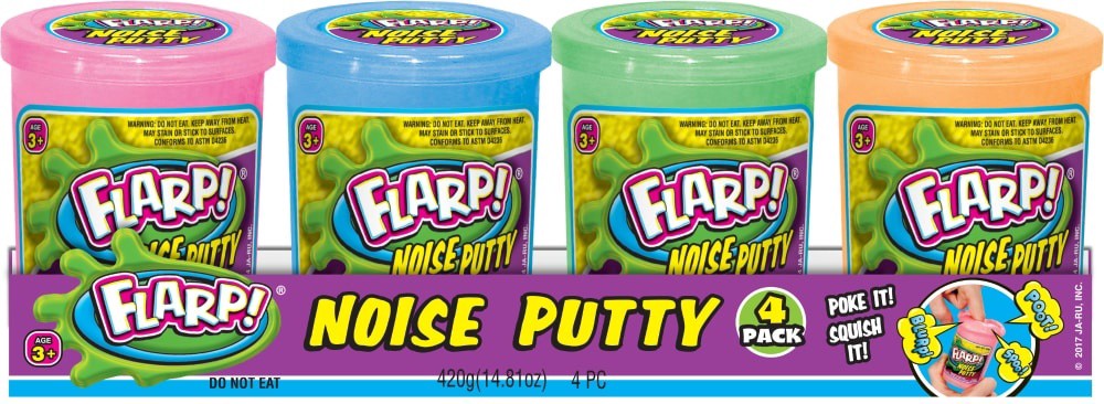 slide 1 of 1, Ja-Ru Flarp! Noise Putty - 4 Pack, 4 ct