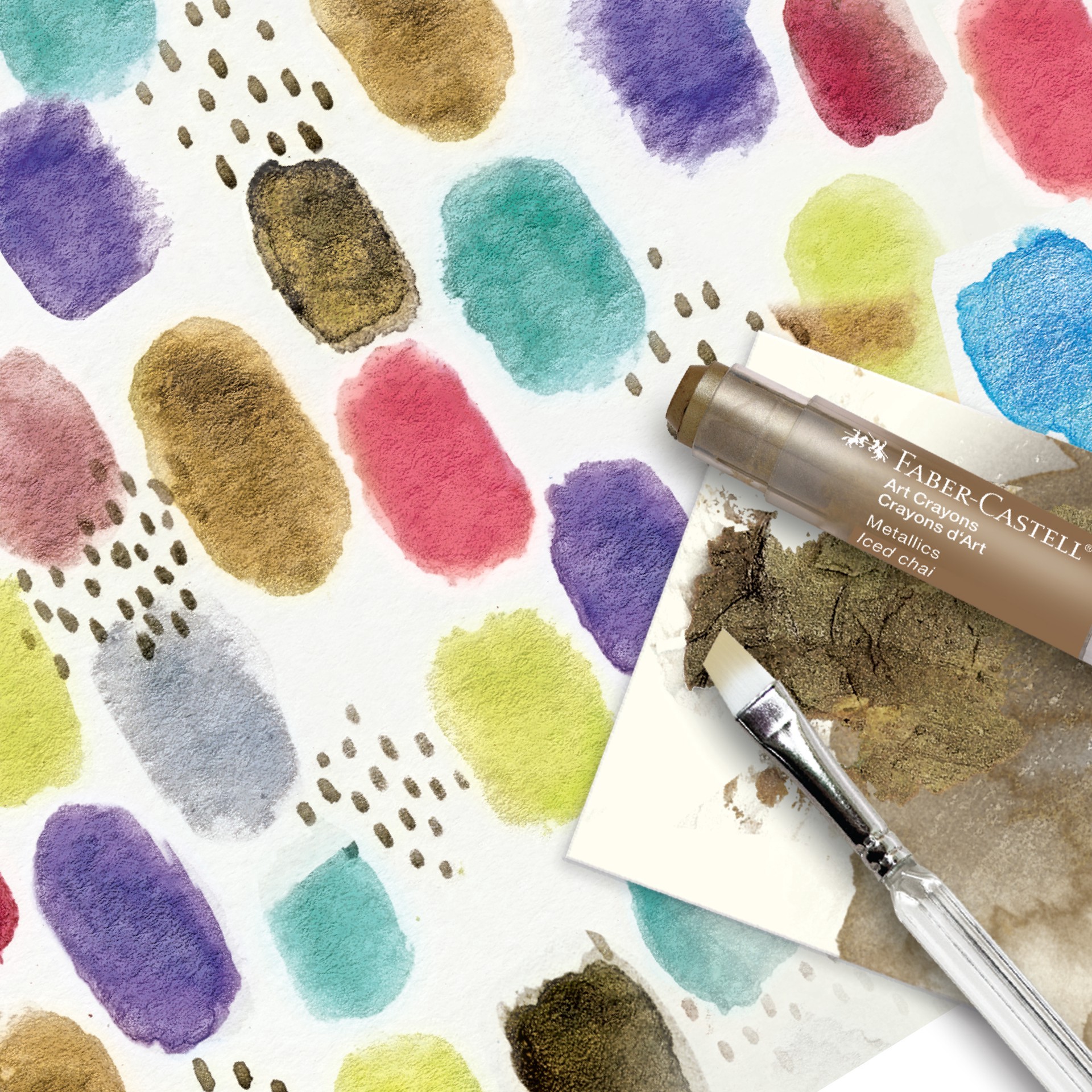 slide 2 of 5, Faber-Castell Watercolor & Mixed Media Art Crayon Set, 12 art crayons