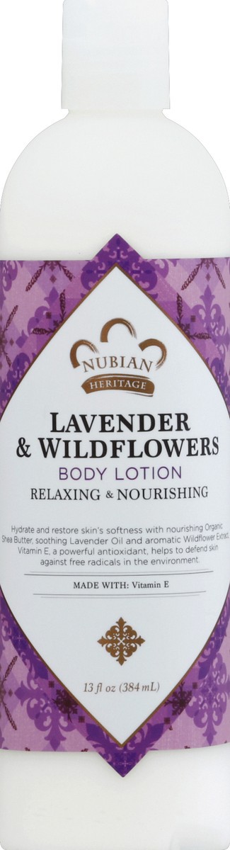 slide 2 of 2, Nubian Heritage Body Lotion Lavender & Wildflowers, 13 oz, 13 oz