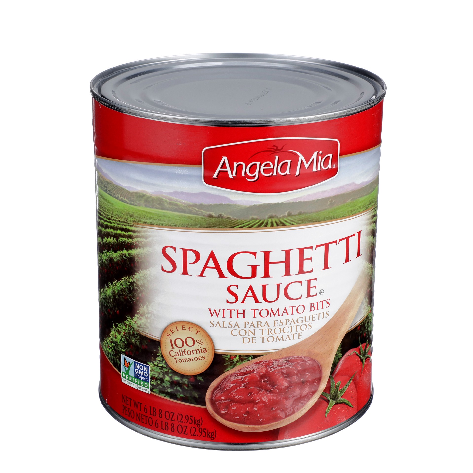 slide 5 of 5, Angela Mia Spaghetti Sauce, 104 oz