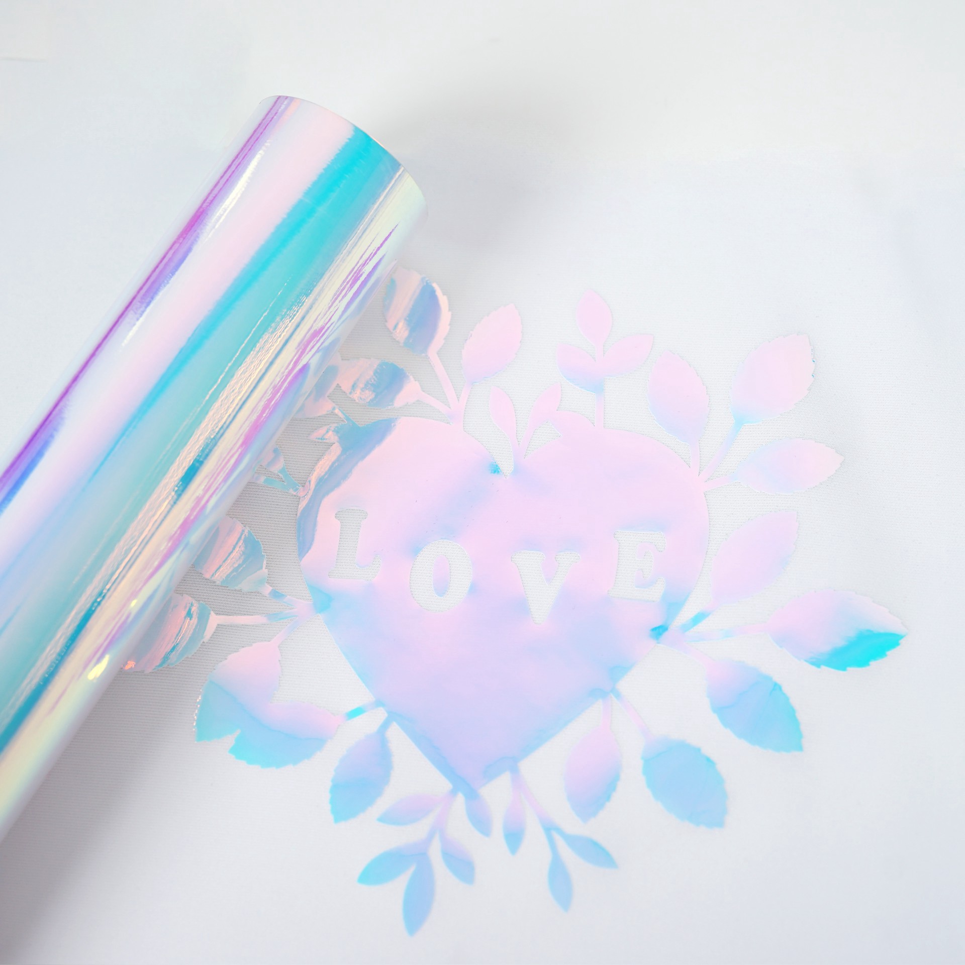 slide 4 of 4, Hyacinth Holographic Heat Transfer Vinyl By Make Market, 12 in x 24 in