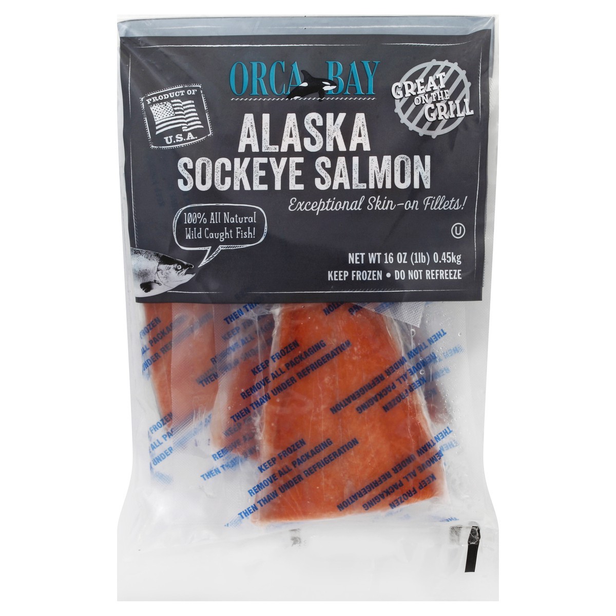 slide 4 of 6, Orca Bay Seafoods Salmon 16 oz, 16 oz