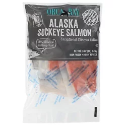 Orca Bay Alaskan Sockeye Salmon Fillets, Skin-On