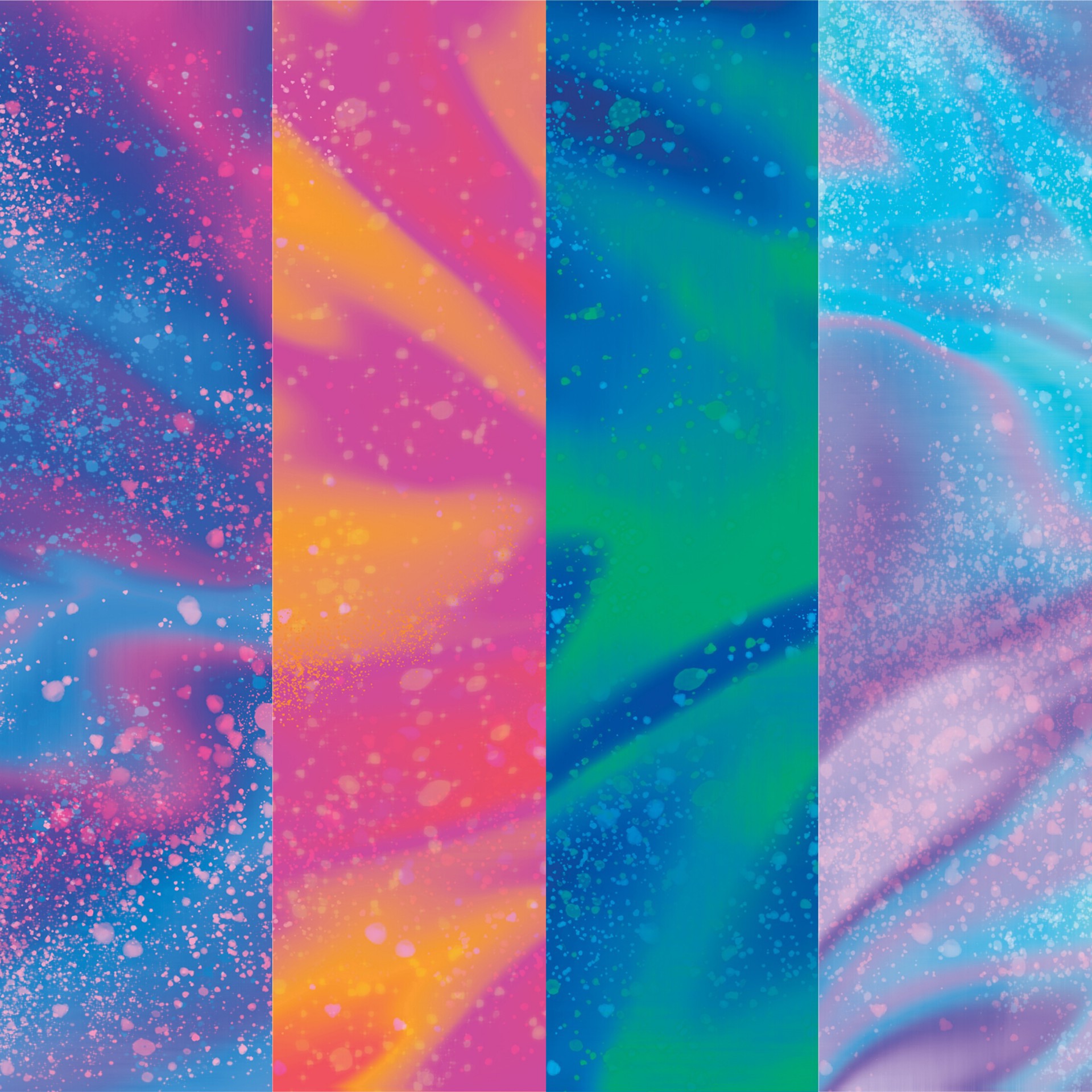 slide 3 of 5, Cricut Infusible Ink Transfer Sheet Patterns, Rainbow Watercolor Splash, 12 in x 12 in