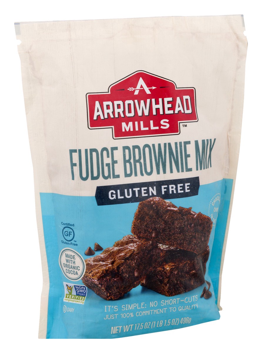 slide 2 of 9, Arrowhead Mills Brownie Mix, Gluten Free, Fudge, 17.5 oz