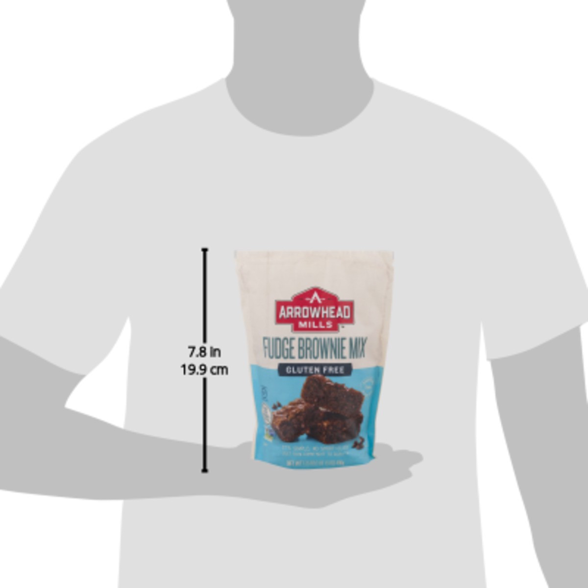 slide 3 of 9, Arrowhead Mills Brownie Mix, Gluten Free, Fudge, 17.5 oz