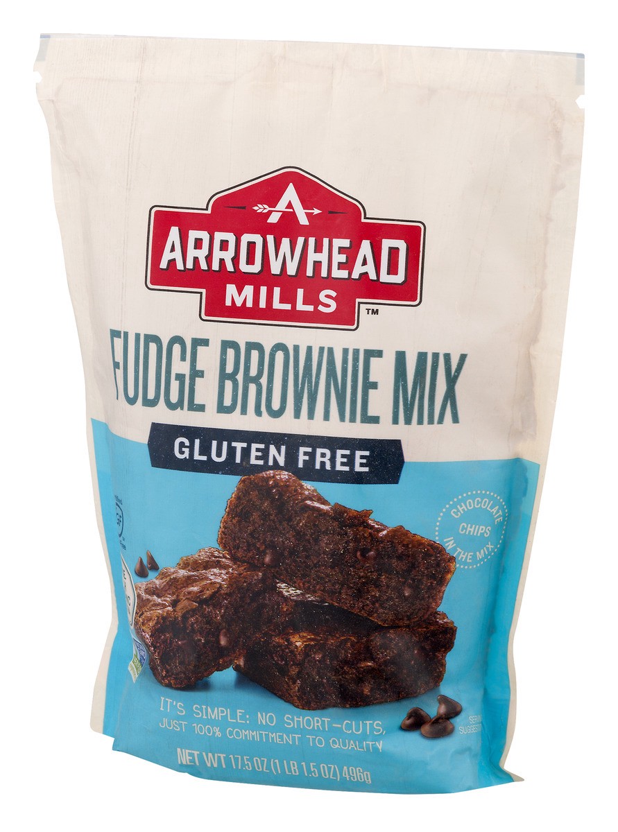 slide 4 of 9, Arrowhead Mills Brownie Mix, Gluten Free, Fudge, 17.5 oz