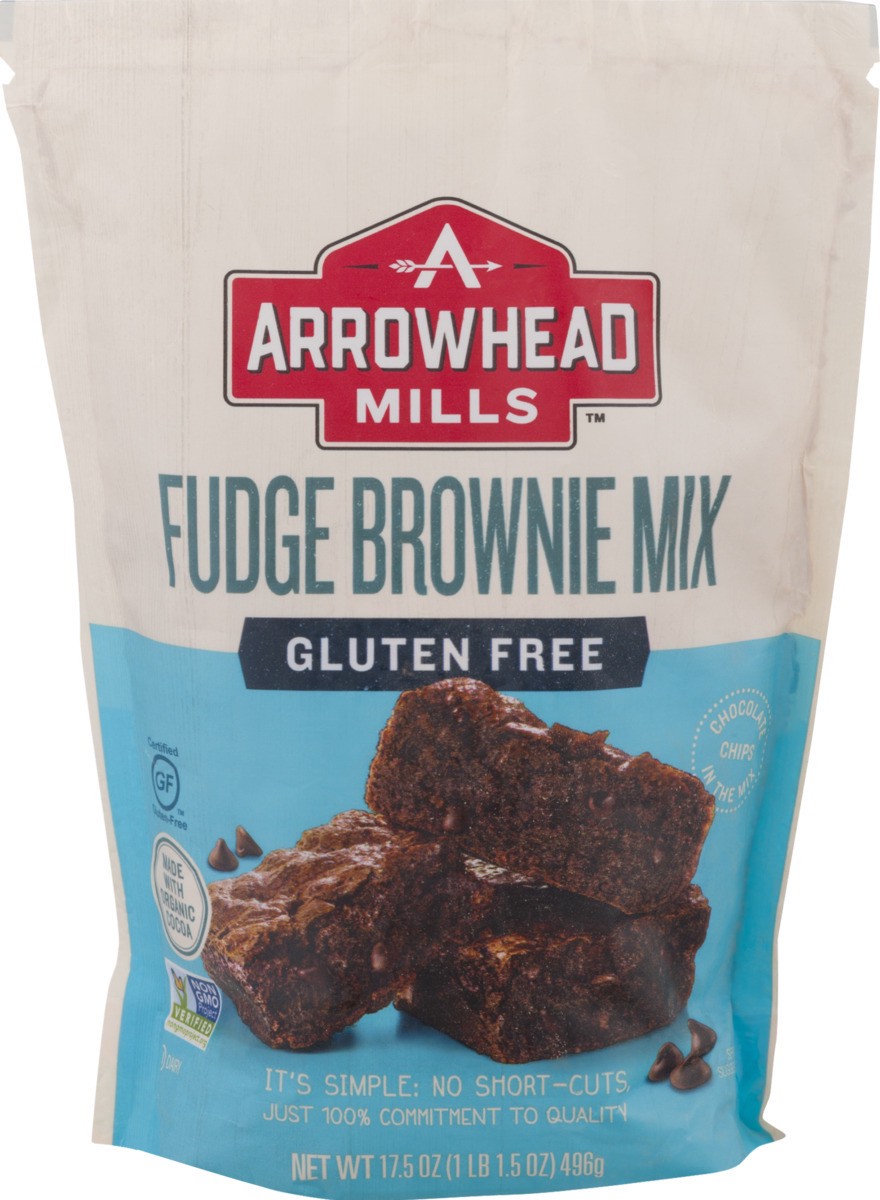 slide 8 of 9, Arrowhead Mills Brownie Mix, Gluten Free, Fudge, 17.5 oz