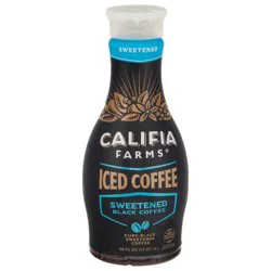 Califia Farms Pure Black Sweetened Iced Coffee- 48 fl oz